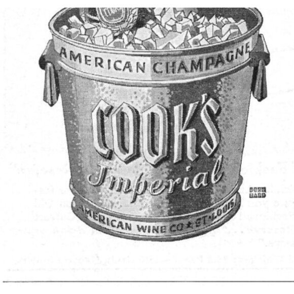 Cooks Imperial American Champagne Ice Bucket 1940s Vintage Print Ad - Picture 2 of 4